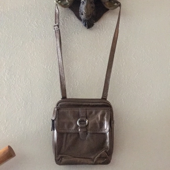 NWT fossil brand shiny metallic purse bag storage - Picture 9 of 9